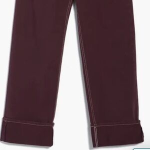 Etica Staton Relaxed Wide Leg Jean sassafras Women's Dark Burgundy